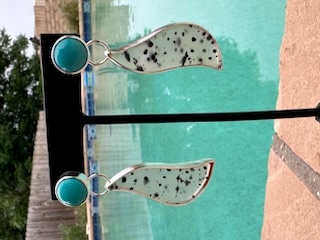  Nazocari Turquoise & Montana Agate ERs 